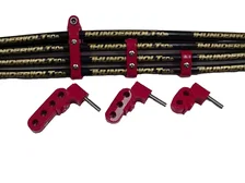 7-8mm Horizontal Wire Loom Kit Red image 2