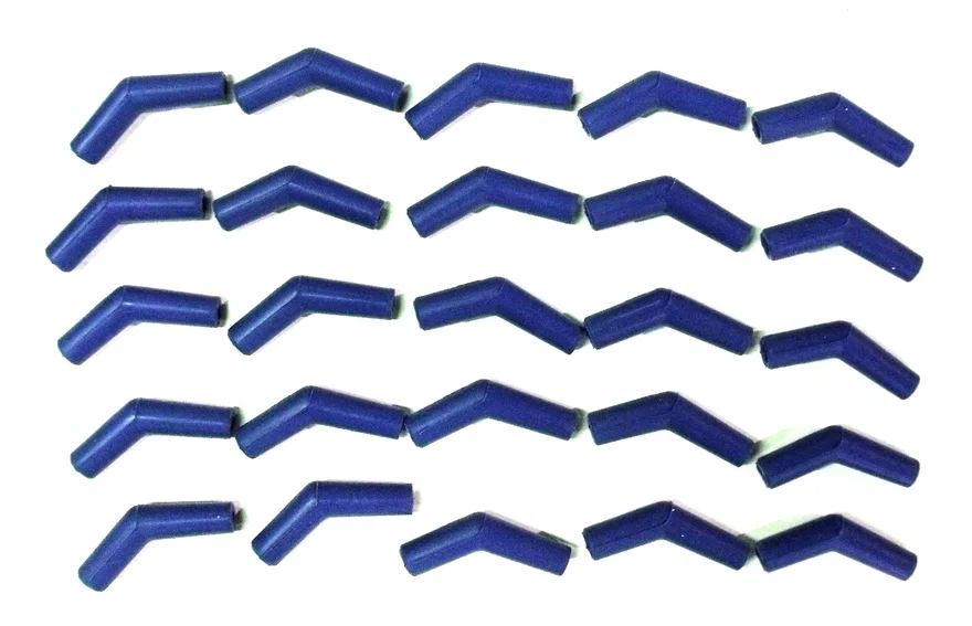 135 Degree Blue Silicone Plug Boot