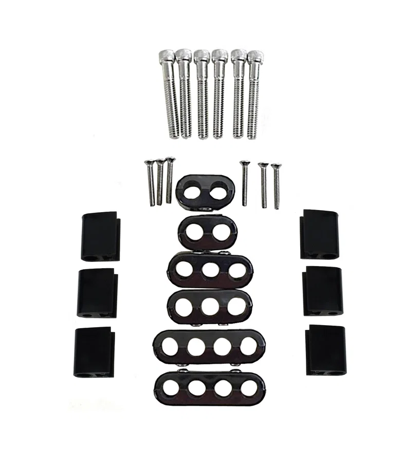 10.4mm Vertical Wire Loom Kit Black