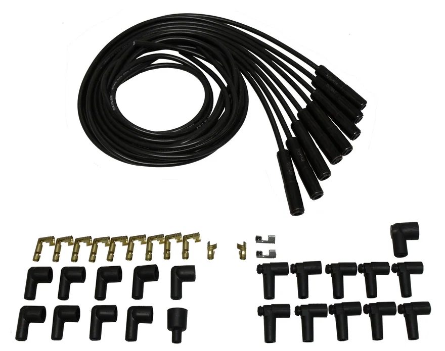8mm Spiro Pro Black Ceramic Boot Universal Wire Set 180˚ Black Wire