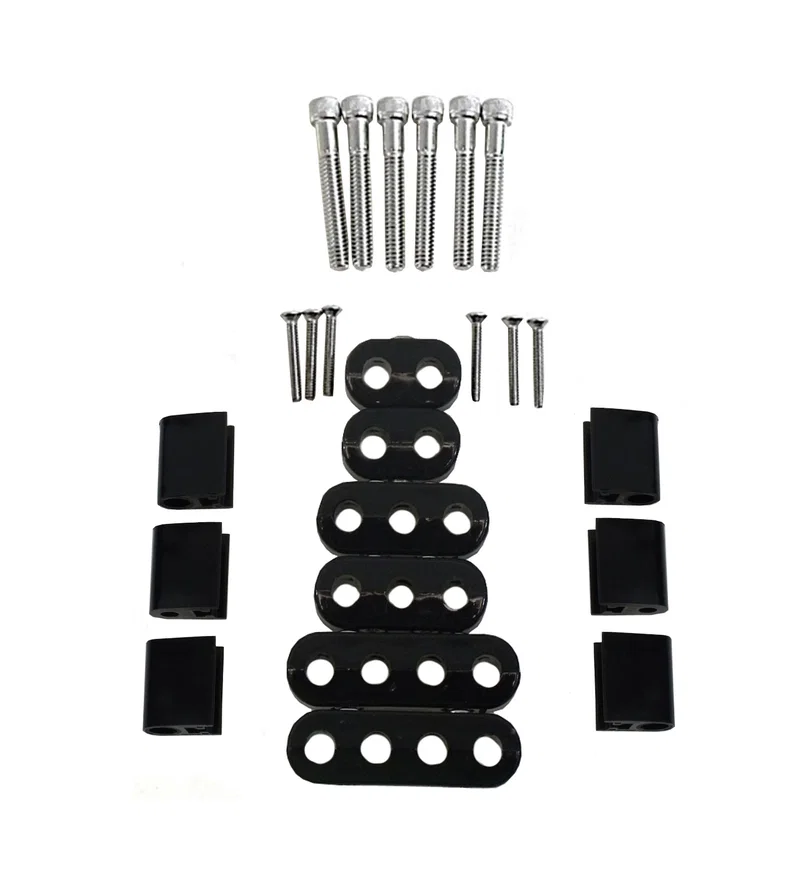 7-8mm Horizontal Wire Loom Kit Black