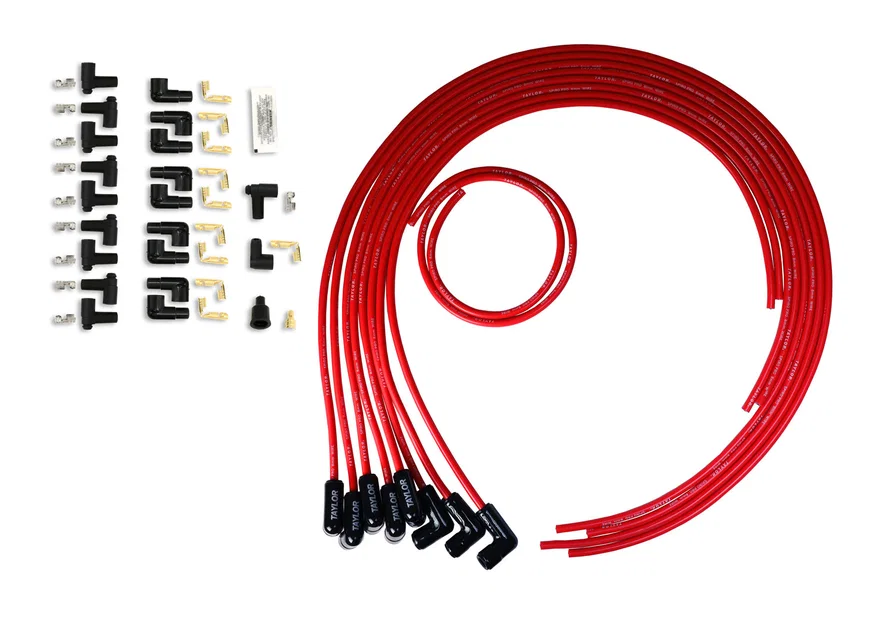 8mm Spiro Pro Black Ceramic Boot Universal Wire Set 90˚ Red Wire