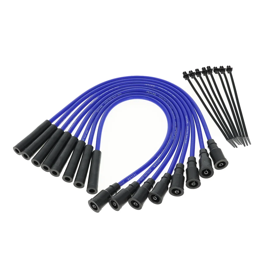 8mm Spiro-Pro custom 8 cyl blue for Ford