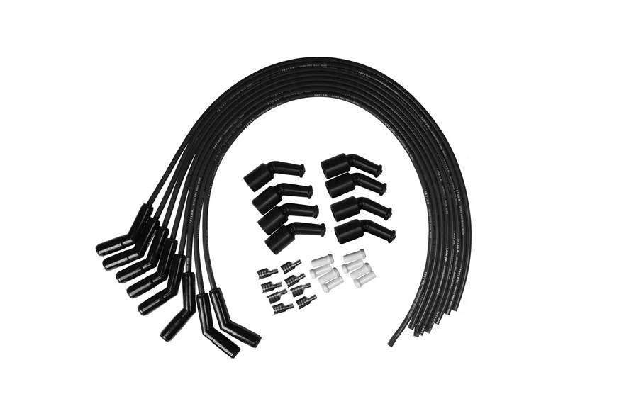 8mm Spiro Pro Black Ceramic Boot LS Universal Wire Set 135 Deg Black Wire