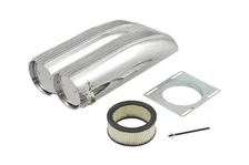 Air Scoop - Double Barrel - Shotgun Style Scoop - Polished Aluminum image 2