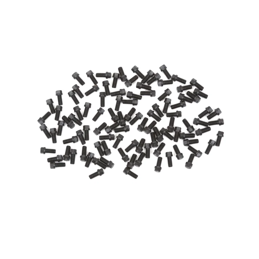 Header Bolts - 3/8-16 x 3/4 Inch Hex Head - Black Oxide - 100 Pieces