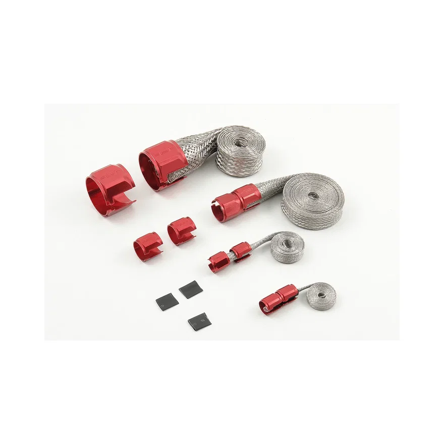 Flex-Braid Hose Sleeve Kit - Red