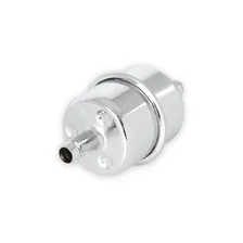 Chrome Fuel Filter - Fits 3/8 Inch Hose image 1
