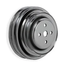 Chrome Water Pump Pulley - Triple Groove for Ford image 3
