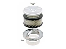 Air Cleaner - Deep Dish - 4 Inch x 2 Inch - Chrome image 3