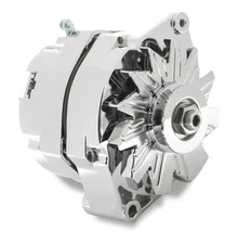 Chrome Alternator-Early GM Delco 80 Amp image 1