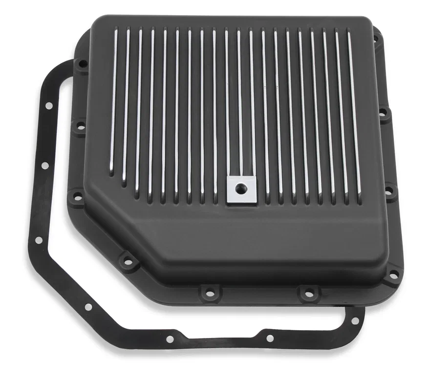 Transmission Oil Pan - Black Aluminum