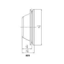 Water Pump Pulley - Chrome - Single Groove image 2