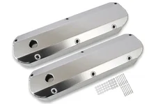 Fabricated Aluminum Valve Covers - Silver image 1