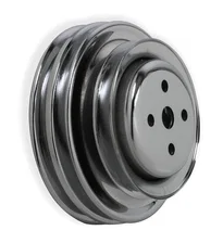 Chrome Water Pump Pulley - Triple Groove for Ford image 1