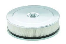 Air Cleaner - 9 Inch Diameter x 2-3/4 Inch Tall - Chrome image 2