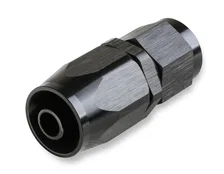 8 AN Straight Swivel Hose End - Black image 2