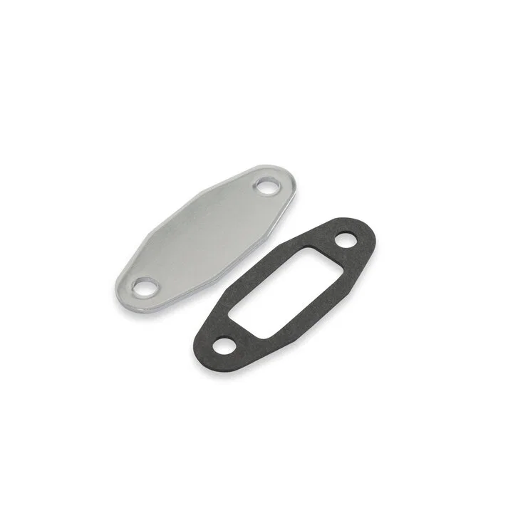 Fuel Pump Block Off Plate - Chrome