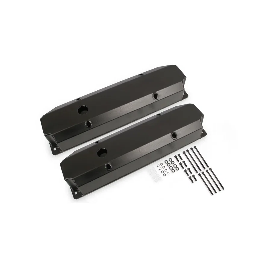 Fabricated Aluminum Valve Covers - Black Finish for Chrysler