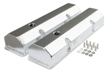 Fabricated Aluminum Valve Covers - Silver Finish image 1