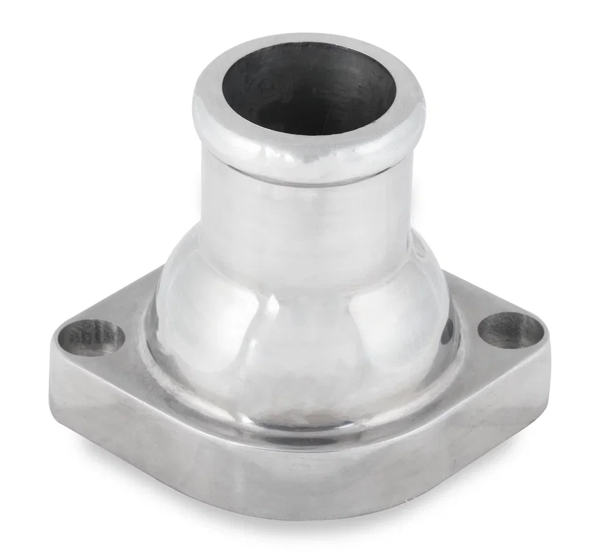 GM LS Water Neck - Straight - Polished Finish