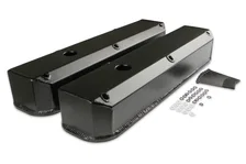 Fabricated Aluminum Valve Covers - Black Finish image 1