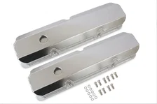Fabricated Aluminum Valve Covers - Silver Finish image 1