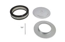 Air Cleaner - 9 Inch Diameter x 2-3/4 Inch Tall - Chrome image 3
