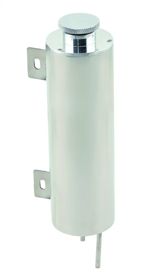 Overflow Tank - 3 Inch Diameter 10" Height Polished Stainless Steel