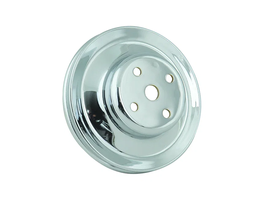 Water Pump Pulley - Chrome - Double Groove