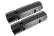 Fabricated Aluminum Valve Covers - Black Finish image 1
