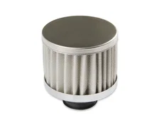 Chrome Valve Cover Breather - Push On Style image 2