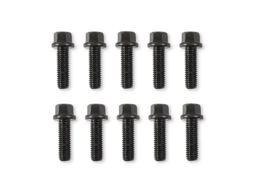 Header Bolts - M8-1.25 25mm Hex Head - Black Oxide