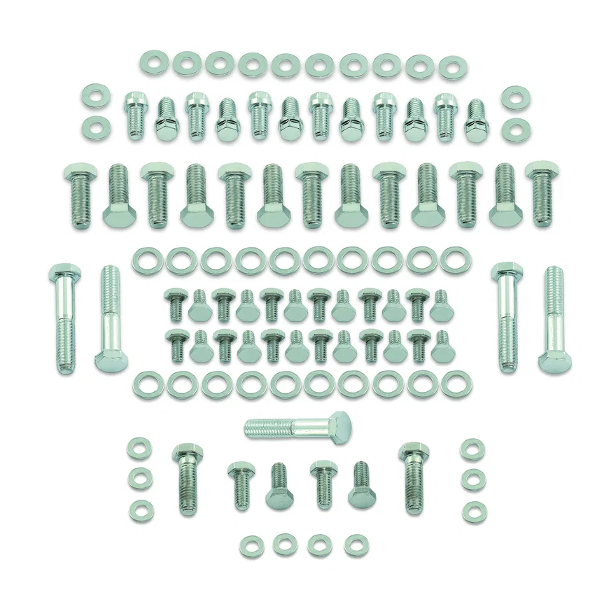 Deluxe Engine Bolt Kit - Chrome