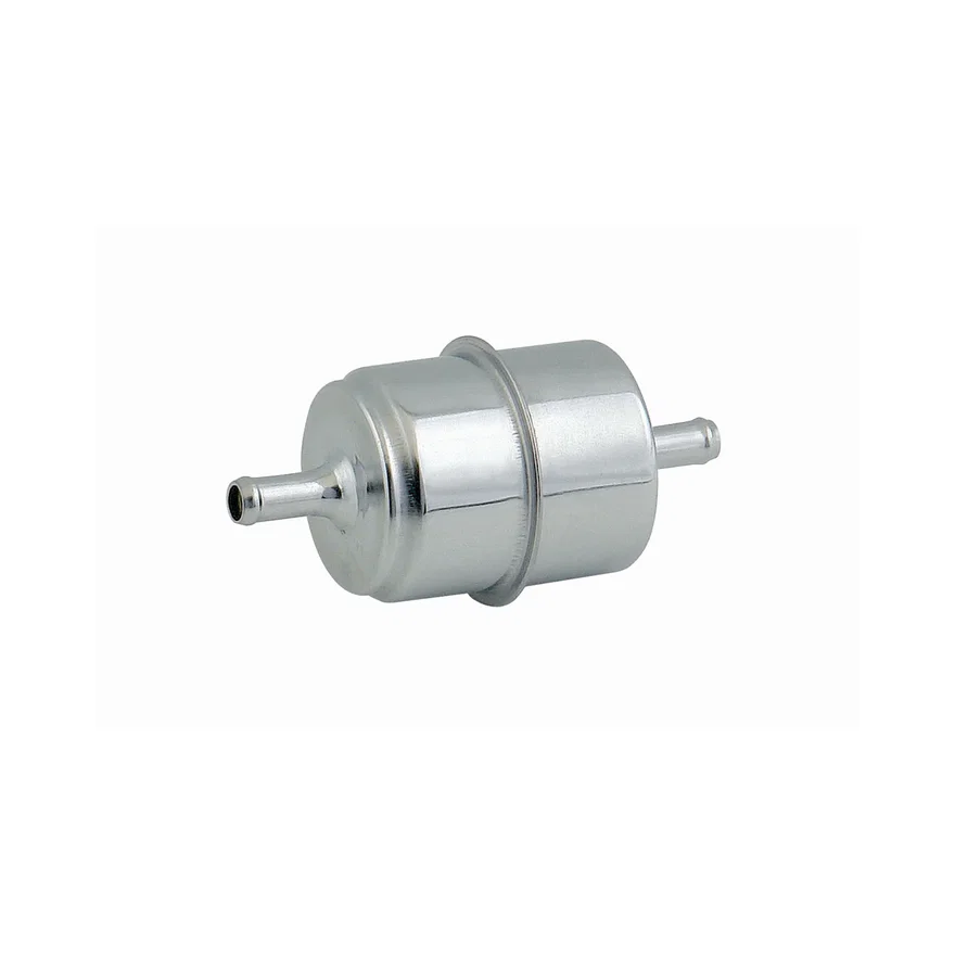 Chrome Fuel Filter - Fits 5/16 Inch Hose