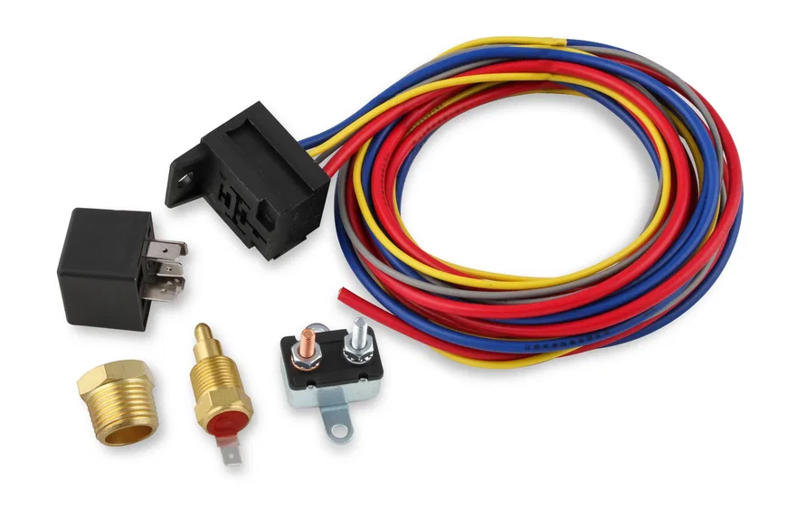 Electric Fan Harness & Relay Kit with 185 Degree Temperature Switch