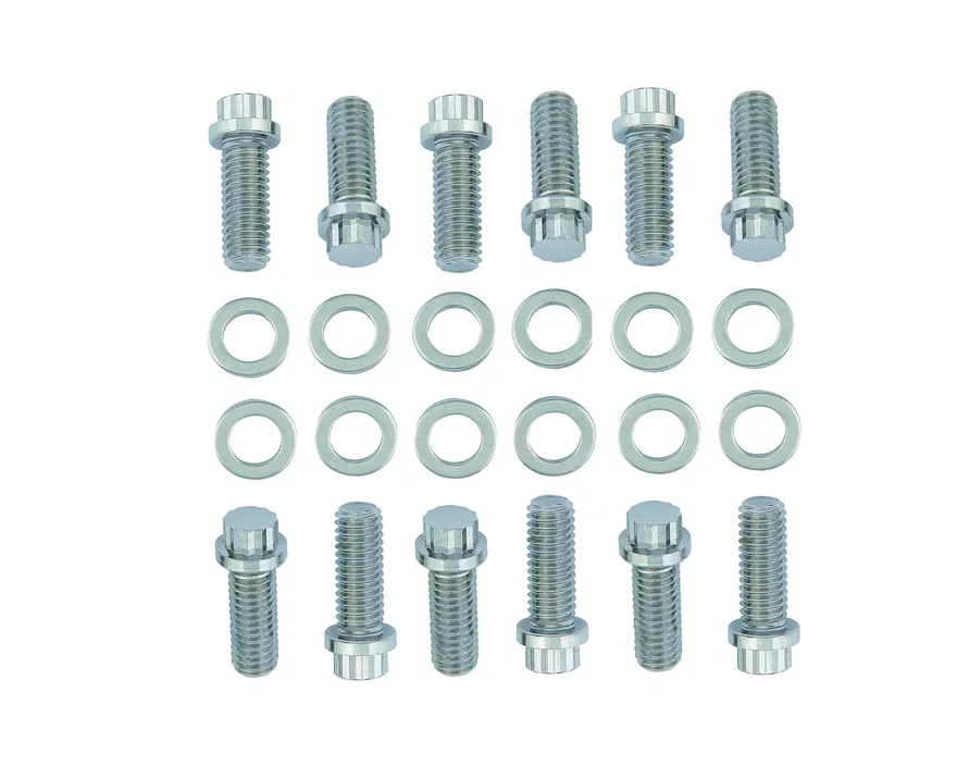Intake Manifold Bolt Set - Chrome - 12-Point