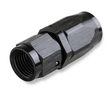 8 AN Straight Swivel Hose End - Black image 1
