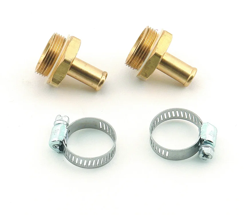 Carburetor Inlet Fittings - 7/8-20 Male To 3/8 Inch Hose Barb - Brass