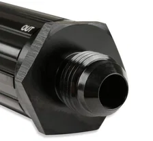 6 AN Male Fuel Filter 30 Micron - Black image 2