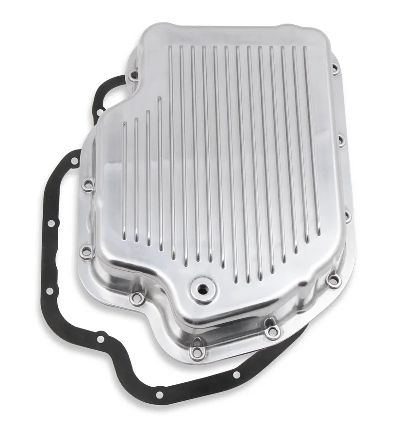 Transmission Oil Pan - Polished Aluminum