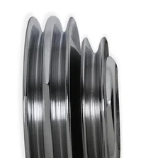 Chrome Water Pump Pulley - Triple Groove for Ford image 2