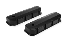 Fabricated Aluminum Valve Covers - Black Finish image 2