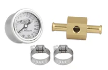 Fuel Block with 0-15 PSI Liquid Filled Fuel Pressure Gauge image 1