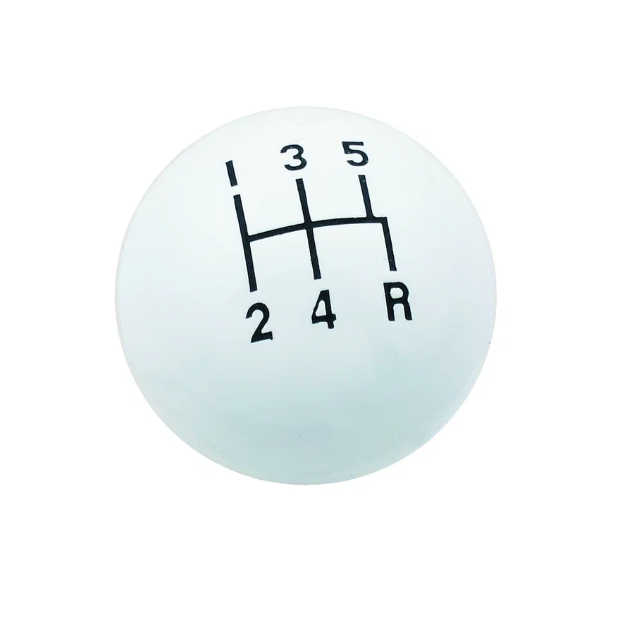 Shifter Knob - 5-Speed Pattern - White