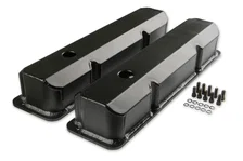 Fabricated Aluminum Valve Covers - Black Finish image 1