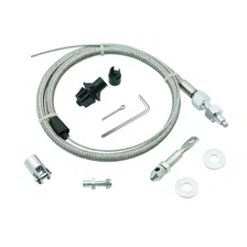 Throttle Cable Kit - Stainless Steel Braided image 1