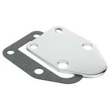 Fuel Pump Block Off Plate - Chrome image 1