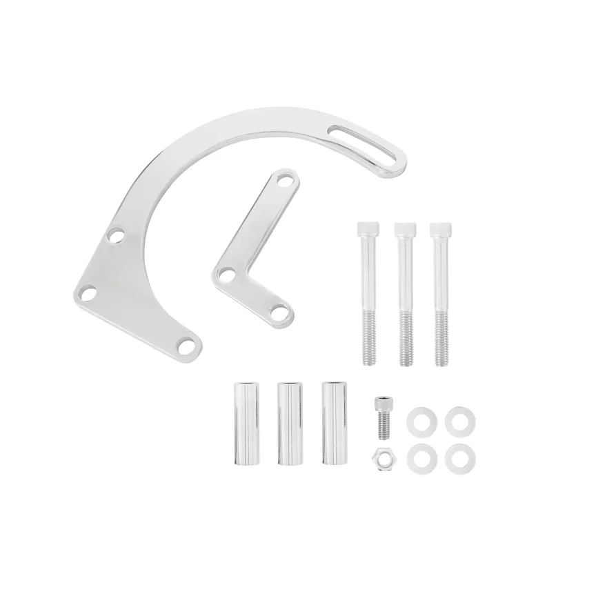 Lower Alternator Mounting Kit - Chrome