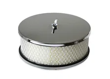 Air Cleaner - 6-1/2 Inch Diameter, 2-7/16 Inch Tall - Chrome image 8